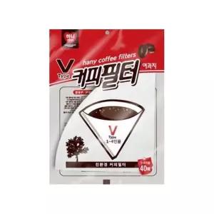 여과지 커피필터 40매 커피용품 고급펄프 커피여과지