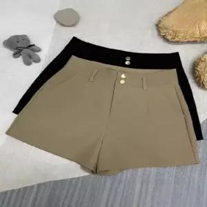 캐주얼 팬츠 여성용 하이웨스트 입기 일자 위에 반 A라인 와이드 핫팬츠 슬림핏 봄여름 정장 MF2