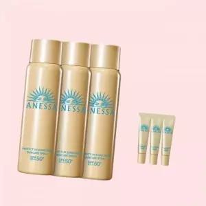 아넷사 퍼펙트 UV 선스크린 스킨케어 스프레이 NA 60g 3개 4758522