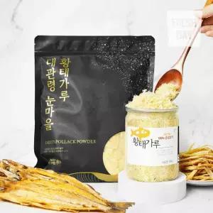 대관령 눈마을 자연건조 순살 황태가루 100g+180g 천연조미료