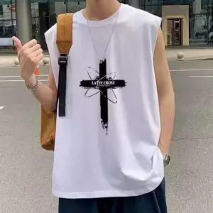 데일리 남성 민소매 티셔츠 오버핏 민소매 티셔츠 무지티셔츠 여름