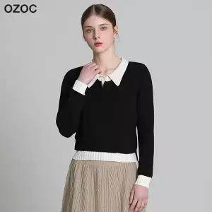 [오조크(OZOC)] 카라 레이어드 니트 (택가격: 108000원)