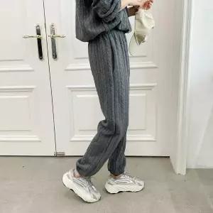[클리어런스]정장바지 포근한 건빵 고무줄 FW 꽈배기 조거팬츠_5