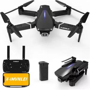 성인 초보자를 위한 카메라가 장착된 X9 4K GPS 드론 접이식 FPV RC 쿼드콥터 광학 흐름 위치 지정 자동