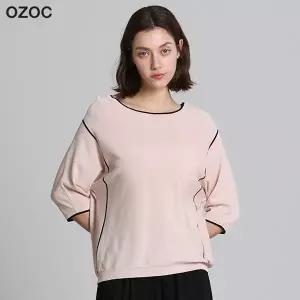 [오조크(OZOC)] 라인 배색 포인트 니트 (택가격: 119000원)