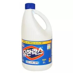 유한락스 2L 용기 표백 악취제거 청소 후레쉬 세정제