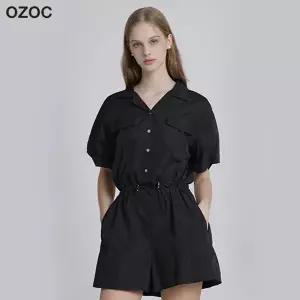 [오조크(OZOC)] 스트링 나일론 점프수트 (택가격: 85000원)