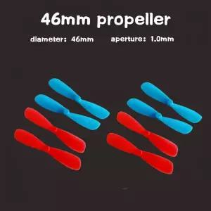 장난감 바퀴 DIY 쿼드콥터 모형 비행기 글라이더용 46mm 시계 방향 및 반시계 프로펠러 중심 구멍은 10mm