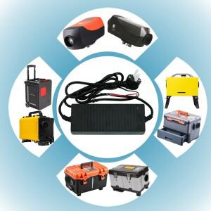 카라반용 5-8KW 디젤 에어 히터 240V에서 12V AC/DC 전원 어댑터 변압기 EU 플러그 블랙