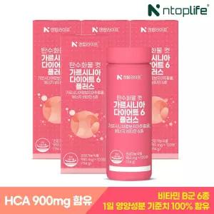 탄수화물 컷 가르시니아 다이어트6 플러스 120정x4개(8개월분)
