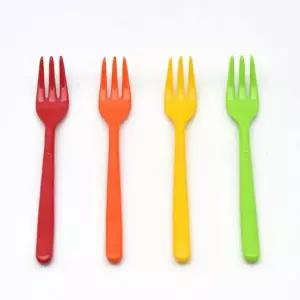 멜라닌 포크 과일 간식 디저트 식기 커트러리 포크 1p