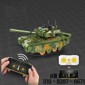 중국 타입 99 주력전차 현대 군사 차량 모델 빌딩  세계대전 피규어 브릭 2.4gHz 무선 조종 장난감