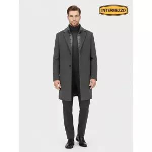 [INTERMEZZO]울 블랜디드 싱글 코트 그레이 IMFDCT512F_P415422468