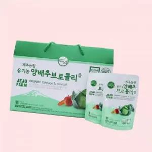 (오렌지나무)제주농장 유기농 제주 양배추 브로콜리즙 100ml 30포 4717535