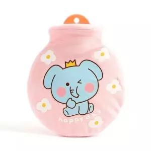 [셀러허브]MZ_원형 파우치 보온 물주머니 240ml 찜질 손난로 코끼리 (S26147974)