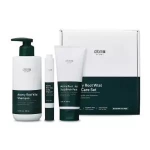 애터미 루트 바이탈 헤어케어 3종 세트 샴푸500ml + 헤어 팩 200ml + 앰플 15ml