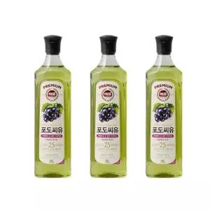 사조해표 포도씨유 900ml 3개 튀김부침볶음용