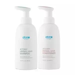 애터미 한방 헤어 케어 2종 세트 샴푸 500ml + 컨디셔너 500ml