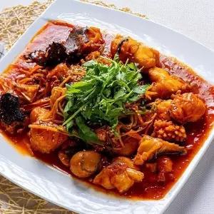[자연맛남]푸짐한 순살 아귀찜 3인분 (아귀/야채/오징어/새우/소스)