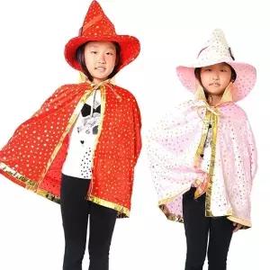 고급스타망토모자세트벨벳 할로윈 파티 분장 의상