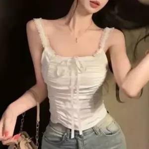 셔링 레이스 여리핏 나시탑 여름 데일리 이너 코디 상의