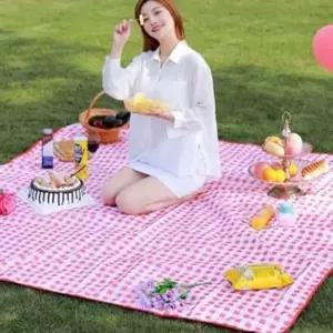 ( )레드 체크 돗자리 차박매트 야외방수매트 휴대용돗자리