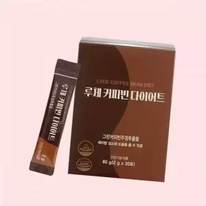 (라이브쇼핑)루체 커피빈 다이어트 1박스(2g x 30포) 1개월분 그린커피빈 헤이즐넛향 체지방감소 4720633
