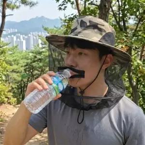 ( )등산 낚시 방충모 얼굴 보호망 벌레 차단 모자
