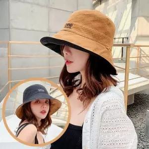 ONE 양면 버킷햇 여성 벙거지모자 사파리 활동 야외 여름모자