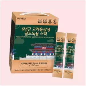 개성고려삼인 6년근 고려홍삼정 골드녹용 스틱 12g 100포 4670207