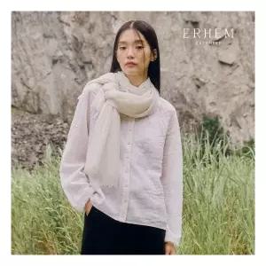에르헴 25FW 소모사 화이트 캐시미어 100 빅 숄 1종 565095Moony