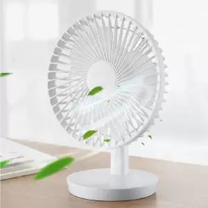 저소음 데스크 무선 선풍기 각도조절 USB 탁상 원터치