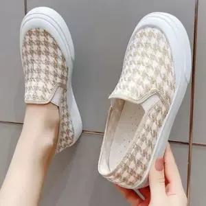 [라일리] Rly 데일리 체크 무늬 슬립온 밴딩 여성 슬립온 여름 49594235)