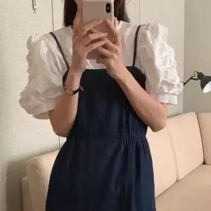 [룽스_62]F006284_뷔스티에 치마 데님원피스 서스펜더