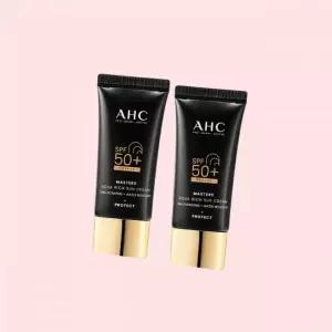 Ahc AHC 마스터즈 아쿠아리치 선크림 듀오 세트(30ml 2개) 선케어 여제 박세리 감독 5중 프루프 4585678