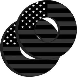 Gripdonuts.com 더트 바이크 모터사이클용 프리미엄 그립 도넛 MX BMX - 아메리칸 플래그(2가지 변형)