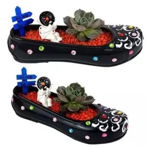 귀여운 가드닝 화분 키트 다육 수제 고무신 인테리어 교육화분