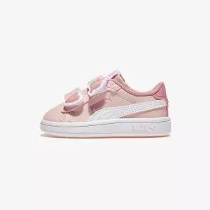 푸마 스매쉬 3.0 뱃지 벨크로 인펀트 - Mauve Mist-PUMA White {WLM}
