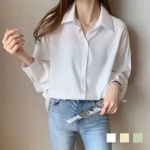 [룽스_62]루즈핏 심플셔츠 블라우스 셔츠 SD-230431