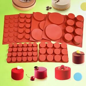실린더 모양 실리콘 몰드 비누 초콜릿 쿠키 커버 샌드위치 도구 DIY 젤리 푸딩 캔디 주방 케이크 베이킹 팬