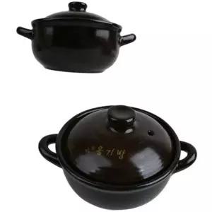 뚝배기 냄비 10.2cm 도자기 냄비 직화 황토 찜기 가정용 전골 탕냄비 국물