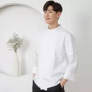 [룽스_62]하프 크로스넥 조리복 주방복 쉐프복 주방장