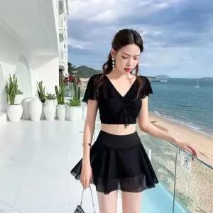 [하프클럽/]2피스 수영복 여성 바지 몸매보정