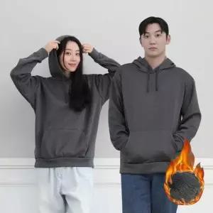 [하프클럽/]기모 후드티 남자 여자 후드 점퍼 커플 오버핏