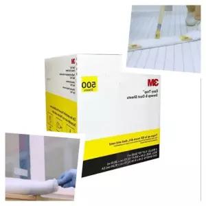 3M G3K5X2F4 청소포 127x152mm 500매 먼지제거도구 대리석바닥청소 머리카락청소