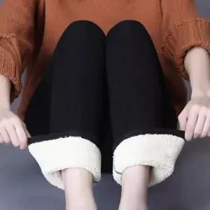 [하프클럽/]여성 겨울 팬츠 바지 융털 보온 밴딩 바지