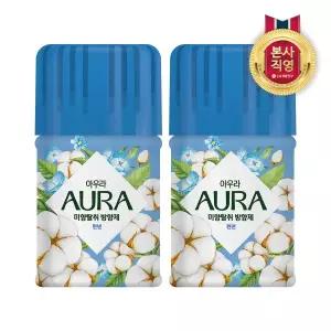 [엘지생활건강]AURA ECO 미향탈취 린넨 400ML X 2개