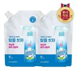 [엘지생활건강][여름 운동화 속 땀냄새 제거] 온더바디 발을 씻자 코튼풋 쿨링 ...