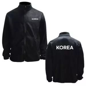 플리스자켓 블랙 기모 겨울 후리스 집업 KOREA