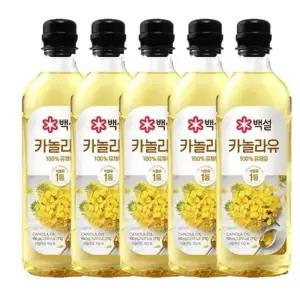 커클랜드 시그니춰 백설 카놀라유 900ml X 5